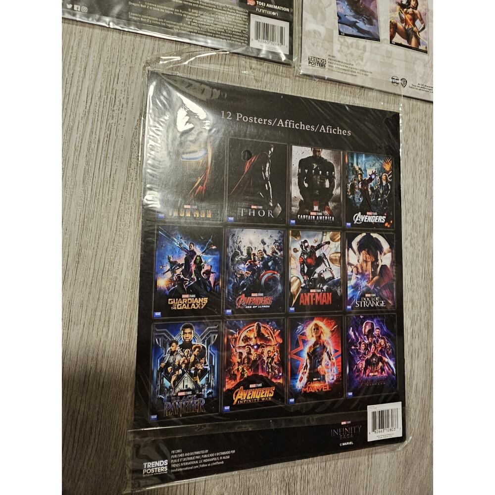 Marvel Avengers, DC, DBZ 12 Posters (Still Sealed) - Picture 5 of 5